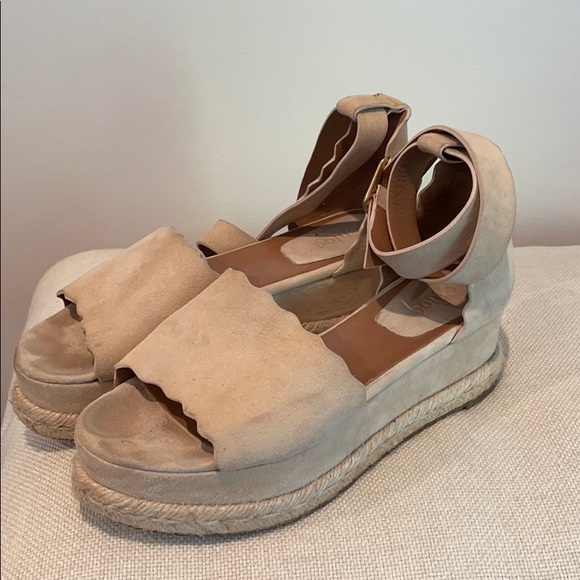 Chloe suede Lauren espadrille wedges - Picture 6 of 6